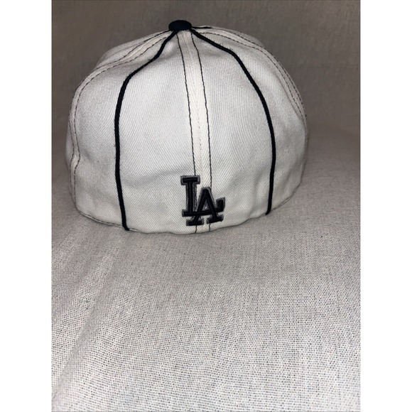 American Needle Cooperstown Collection MLB LA Dodgers White W/Blue Stripe Hat - Picture 3 of 7